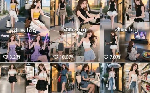 AI制作治愈系动态插画视频,宫崎骏风独居女孩Vlog视频教程