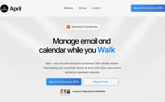 April:语音AI助理,帮助您高效管理邮件和日历