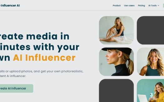 The Influencer AI:AI网红生成器,快速创建AI人物照片和视频