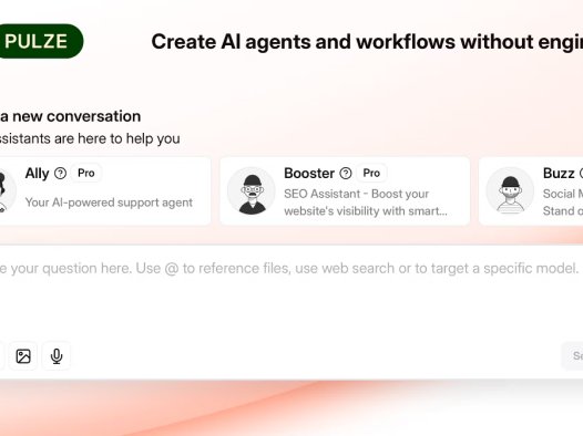 Pulze AI：无代码AI智能体和工作流构建平台，快速创建高效的AI解决方案