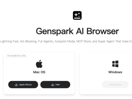 Genspark AI Browser：AI浏览器，集成了多种智能代理、内置MCP应用商店、广告拦截等核心功能