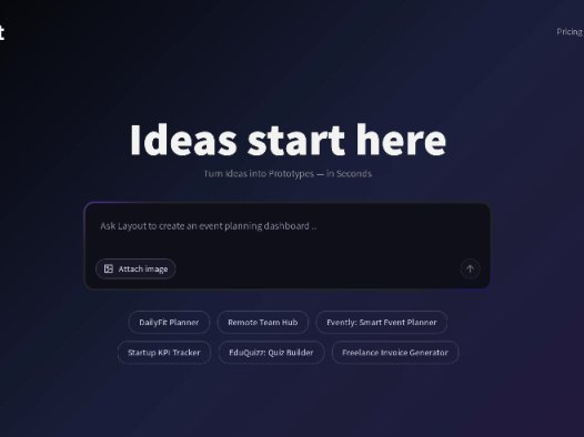 Layout：AI原型设计工具，几秒钟内将想法转化为原型