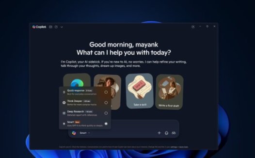 微软 Copilot(Win10/11)支持 GPT – 5 智能模式,限制比 ChatGPT 更宽松