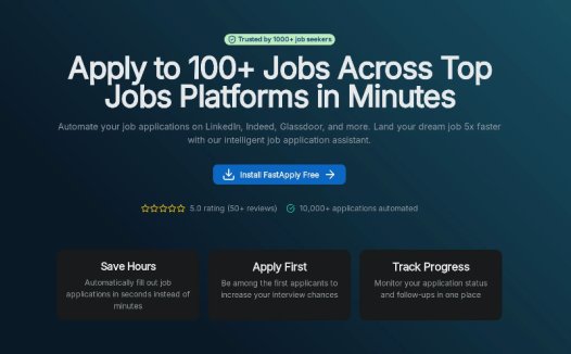 FastApply:AI求职自动化工具,高效投递简历、快速匹配理想工作