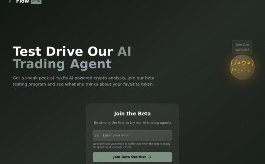 Floww：AI加密货币分析交易代理，分析加密货币市场行情