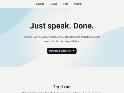 Voquill：语音 AI 工具，提供语音转文本和文本改写功能