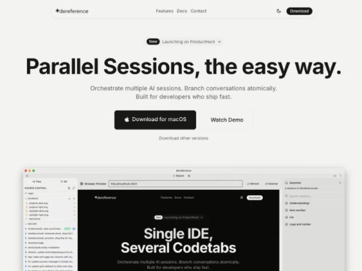 Dereference：一款支持Claude、GPT-4和Gemini等AI模型的代码编辑器，提升AI辅助编程效率