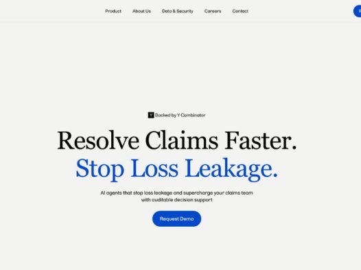 Solva：AI保险索赔平台，AI代理可进行索赔审核、欺诈检测、提供可审计的决策支持