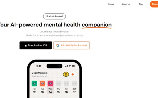 Rocket Journal：AI语音日记应用，您的人工智能心理健康伴侣