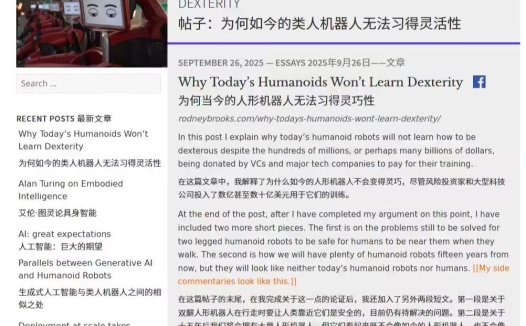 著名机器人专家警告：投资人形机器人初创企业是浪费资金