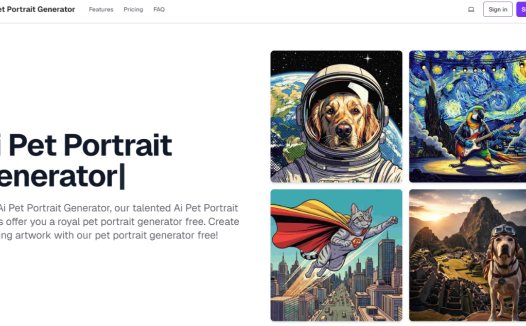 Ai Pet Portrait Generator：AI宠物肖像生成器，将宠物照片可用于多种印刷品