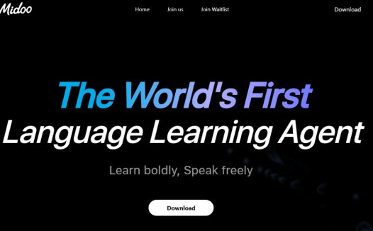Midoo AI:AI语言学习助手,全球首个人工智能语言学习代理