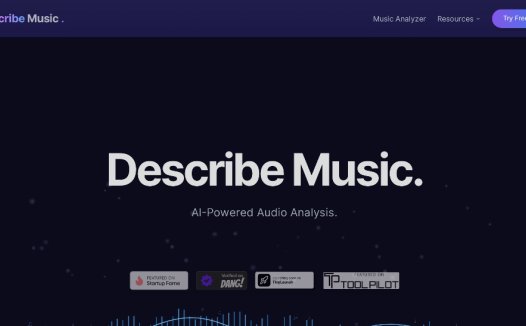 Describe Music：AI音频分析工具，适用于音乐、声音效果和语音分析