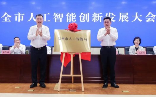 浙江首个,温州市人工智能局正式挂牌成立