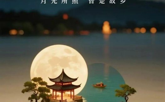 AI图片生成提示词分享，中秋节海报素材分享