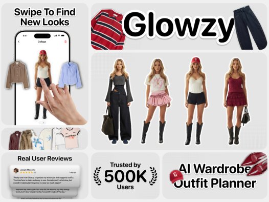 Glowzy：AI虚拟试穿应用，让您在手机上体验服装搭配