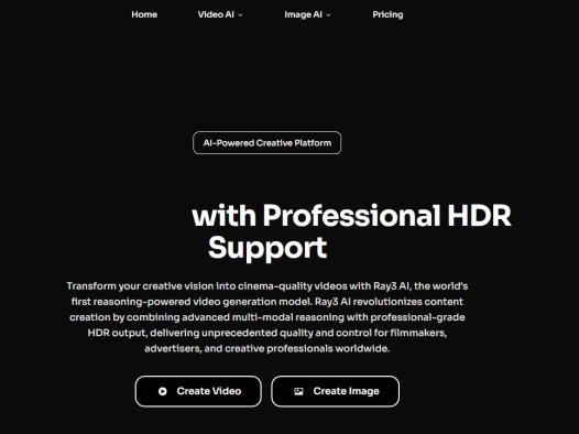 Ray3 AI：HDR 视频生成工具，通过AI生成高质量HDR视频