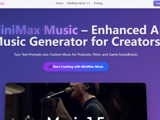 MiniMax Music：AI音乐生成器，可将文本提示转换为定制音乐