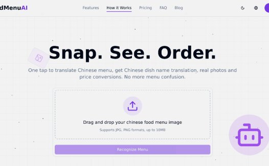 ReadMenu AI:AI点餐工具,一键翻译中餐菜单,识别菜品、生成图片、换算价格