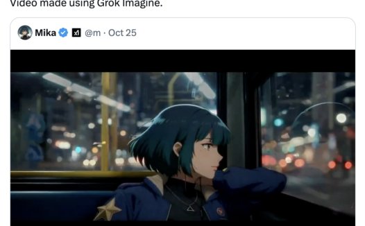 xAI Grok「虚拟女友」新形象 Mika 官宣上线
