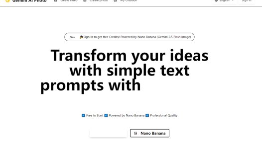 Gemini AI Photo：AI图像编辑工具，快速实现图像转换、编辑