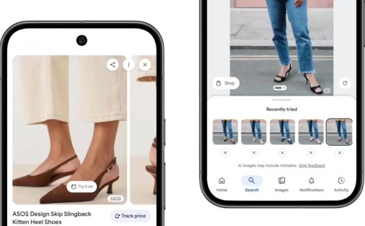 谷歌 AI 试穿功能升级，助你“赛博买鞋”