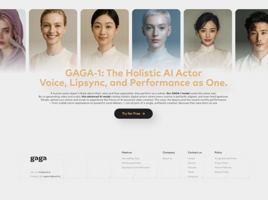Gaga AI：AI视频生成平台，全新的影视级AI视频模型