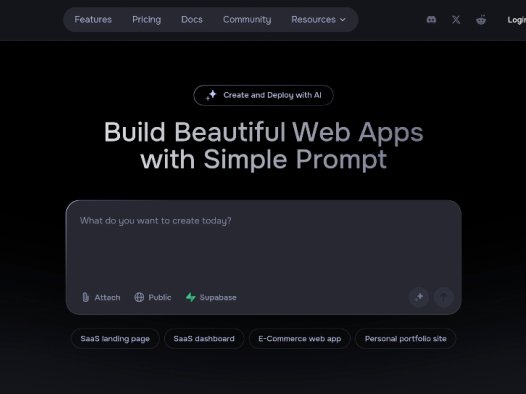 Meku：AI网站构建器，可创建和部署全栈 Web 应用