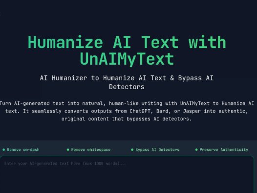 UnAIMyText： AI文本润色工具，绕过AI检测生成自然、人性化的内容