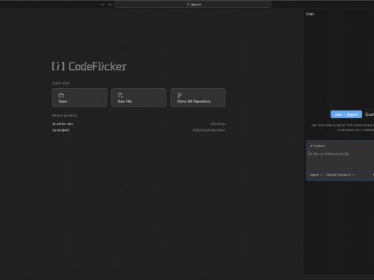 CodeFlicker：AI原生IDE编程工具，帮助程序员自动化完成开发任务
