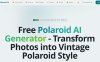 Polaroid AI：免费AI宝丽来照片生成器，将普通照片转变为充满怀旧感的复古即时影像