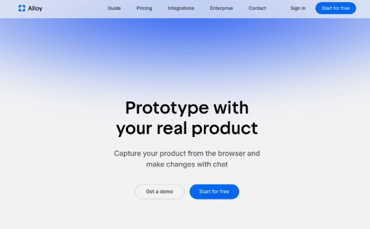 Alloy:在线版AI原型设计工具,快速生成高保真产品原型