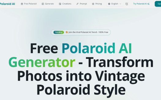 Polaroid AI：免费AI宝丽来照片生成器，将普通照片转变为充满怀旧感的复古即时影像