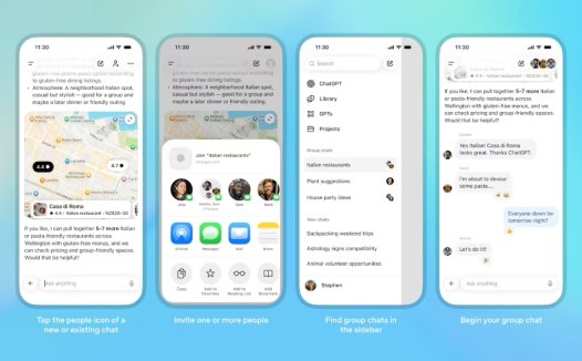 ChatGPT 群聊功能上线部分地区:人机共同决策讨论、不会主动“打扰”你