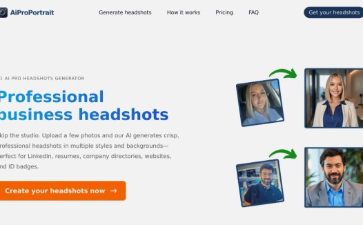 AiProPortrait：AI专业头像生成器，快速生成专业商务头像