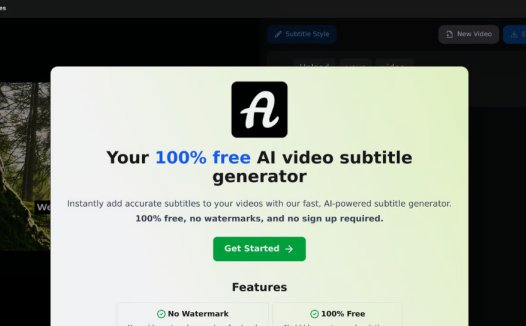 AutoSubtitles：AI视频字幕生成器，提供免费的AI视频字幕生成服务