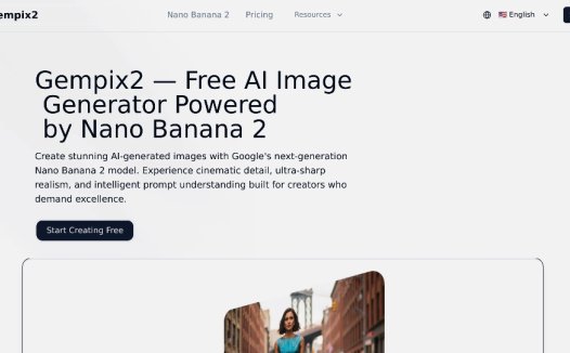 Gempix2：免费AI图像生成器，基于 Nano Banana 2 模型