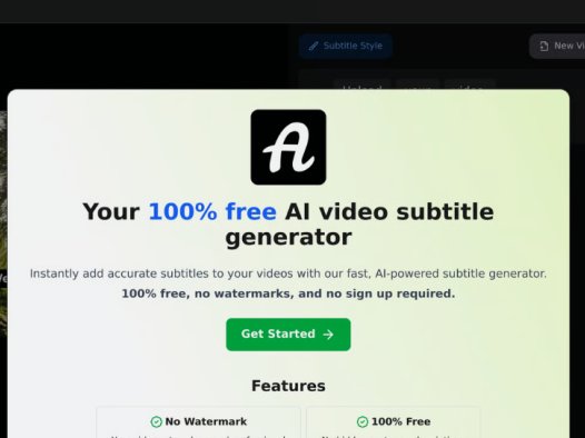 AutoSubtitles：AI视频字幕生成器，提供免费的AI视频字幕生成服务