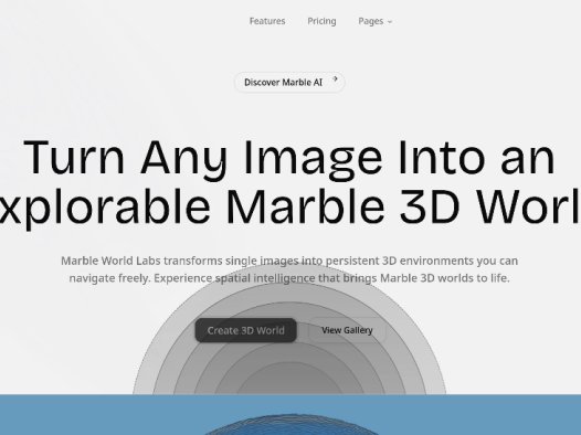 Marble AI:3D AI工具,将图像快速转化为3D环境