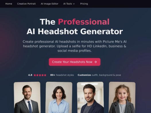 AI Headshot Generator:AI证件照生成器,快速生成专业场景的、高质量的个人数字形象