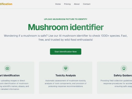 Mushroomldentification:AI快速识别蘑菇种类,提供毒性分析和安全指南