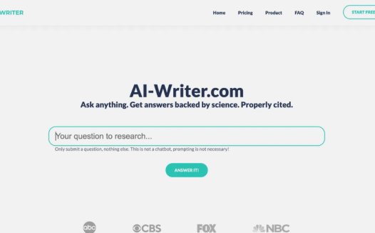 AI-Writer:基于科学文献的AI写作工具,提供可靠的学术研究与论文生成
