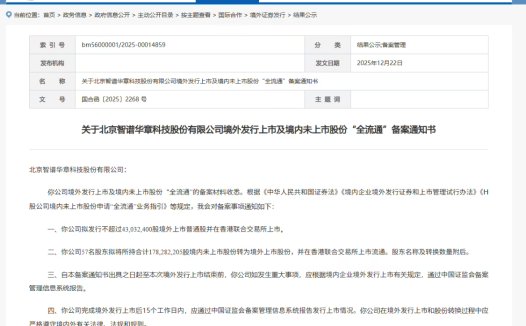 智谱港股 IPO 获中国证监会备案，冲刺“全球大模型第一股”