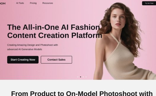 Visboom:AI设计平台,提供AI模特生成、服装试穿、鞋子试穿、背景替换和模特换脸等功能