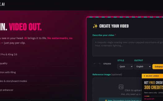 VidForge:AI视频生成器,通过文本描述快速生成视频