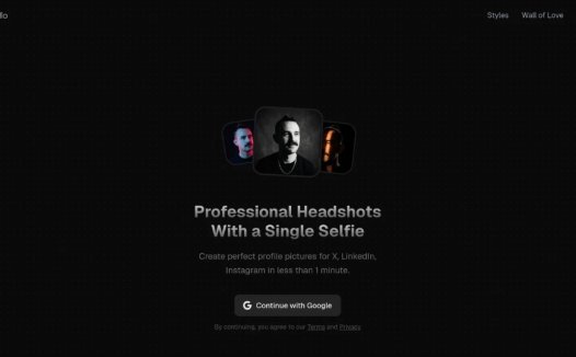 AI Selfie Studio：AI 自拍工具，一分钟内用 AI 生成专业证件照