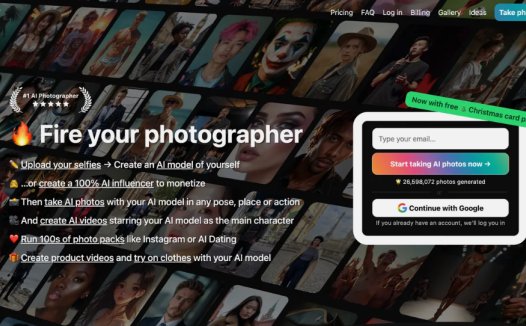 Photo AI:AI摄影工具,快速生成人物照片和视频