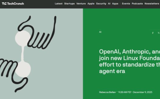 AI 智能体开源基金会成立,OpenAI、谷歌、亚马逊 AWS 等巨头加入