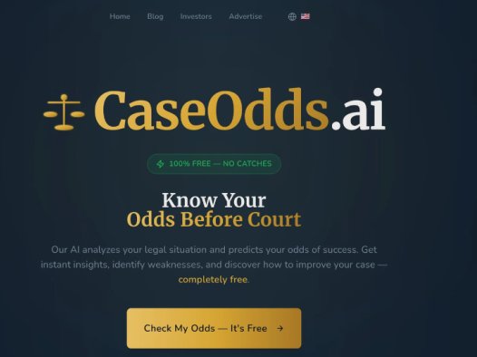 CaseOdds:AI法律案件分析工具,免费获取案件见解分析
