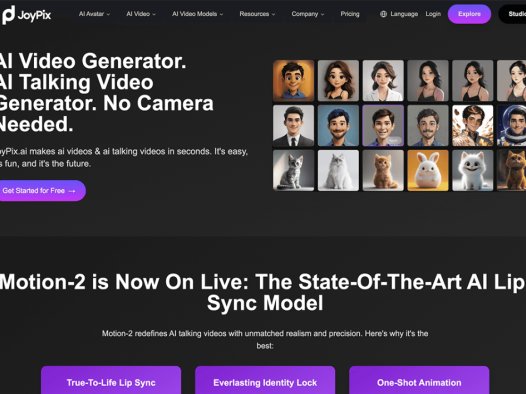 JoyPix：AI数字人视频生成工具，秒级生成AI视频与AI对口型视频